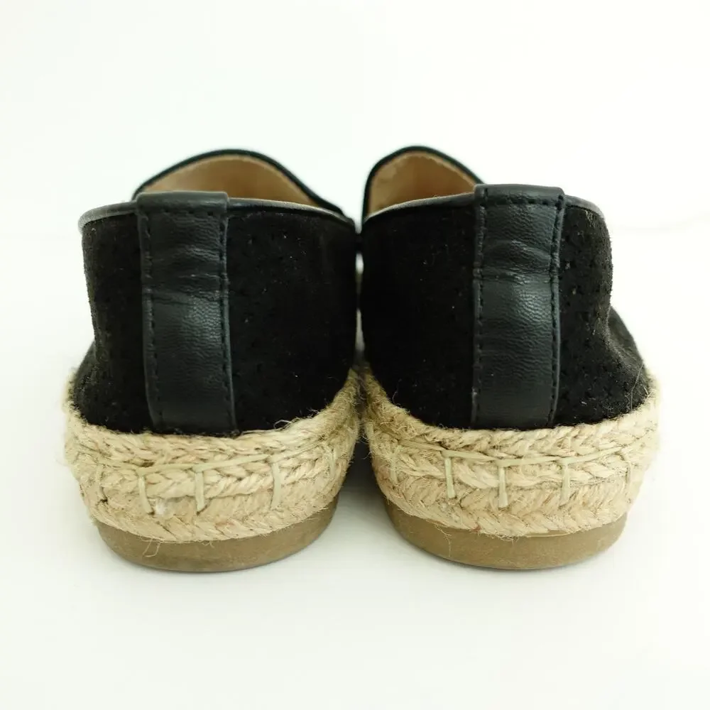 Charter Club Womens Jonii Espadrille Platform Flats Round Toe Black Size 6.5M